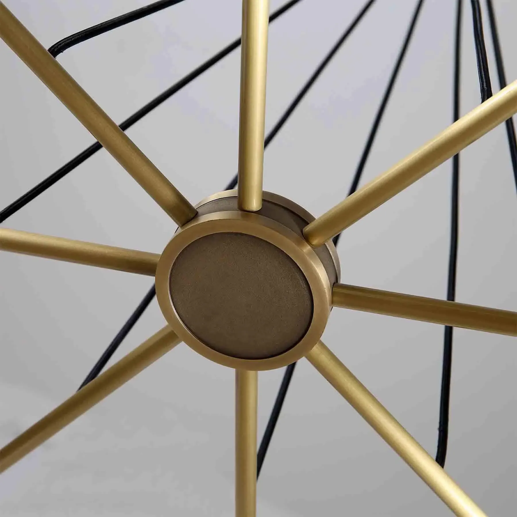 8-Light Chandelier - White, Glass