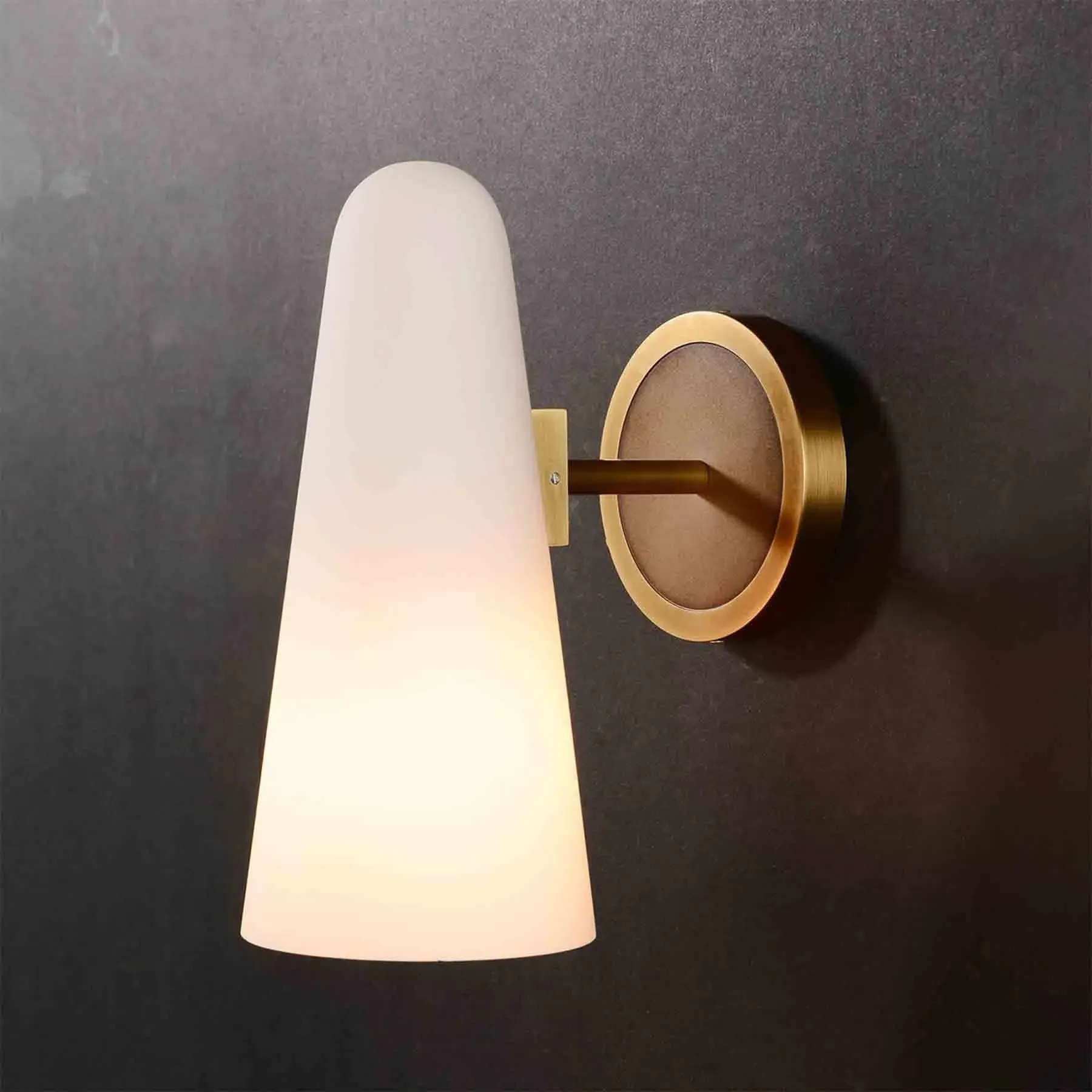 Bianco Wall Light - Brass, Glass image