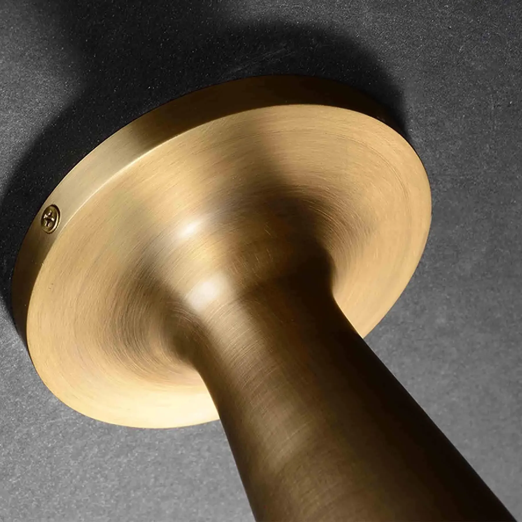 Cone Flushmount Ceiling Light - Brass