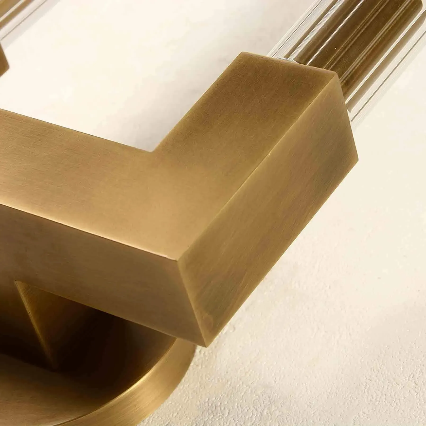 Crown Double Sconce Wall Light - Brass