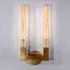 Crown Double Sconce Wall Light - Brass