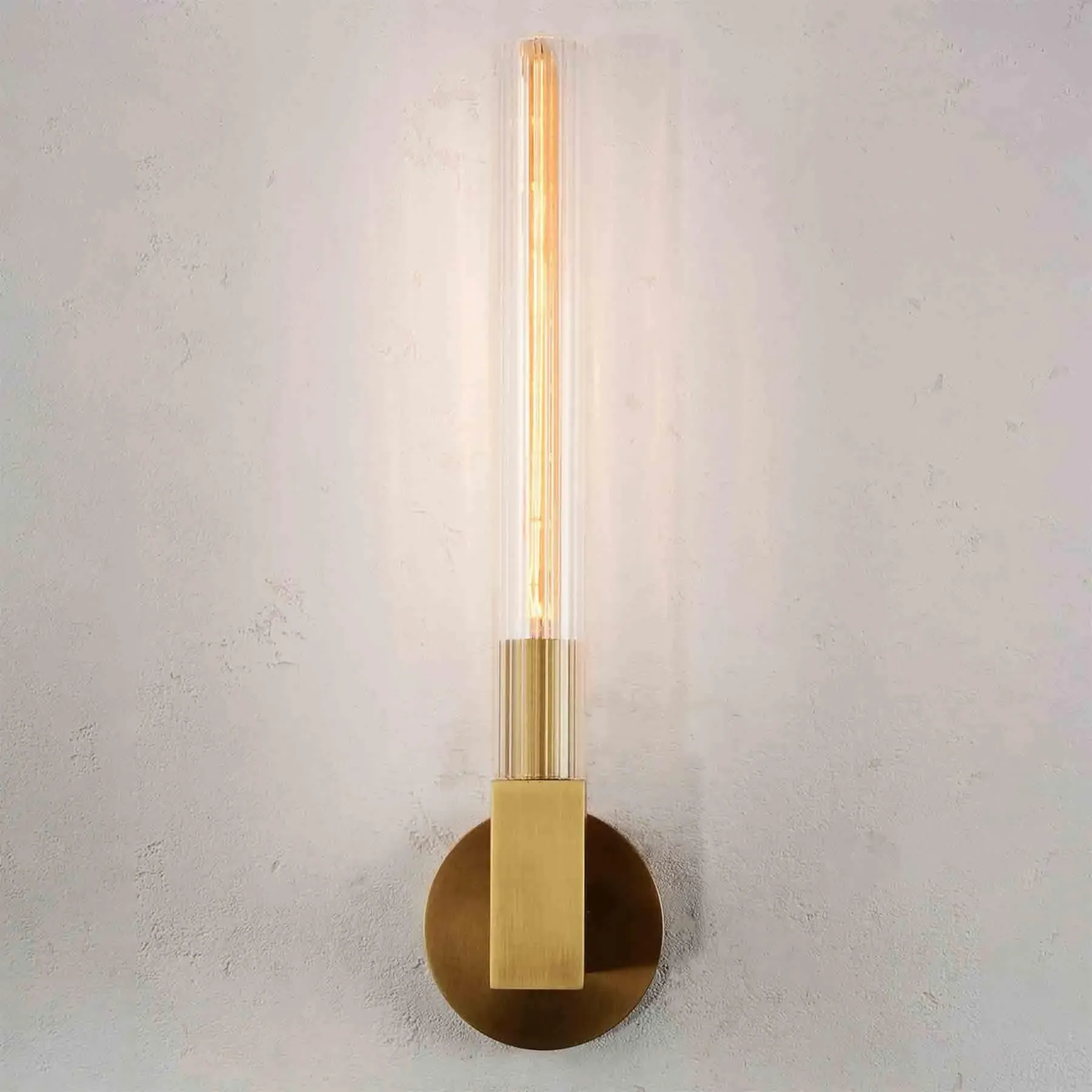 Crown Wall Light - Brass, Solid Metal