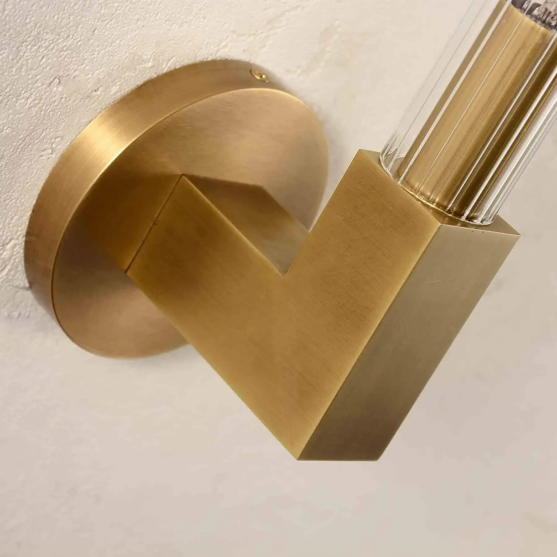 Crown Wall Light - Brass, Solid Metal