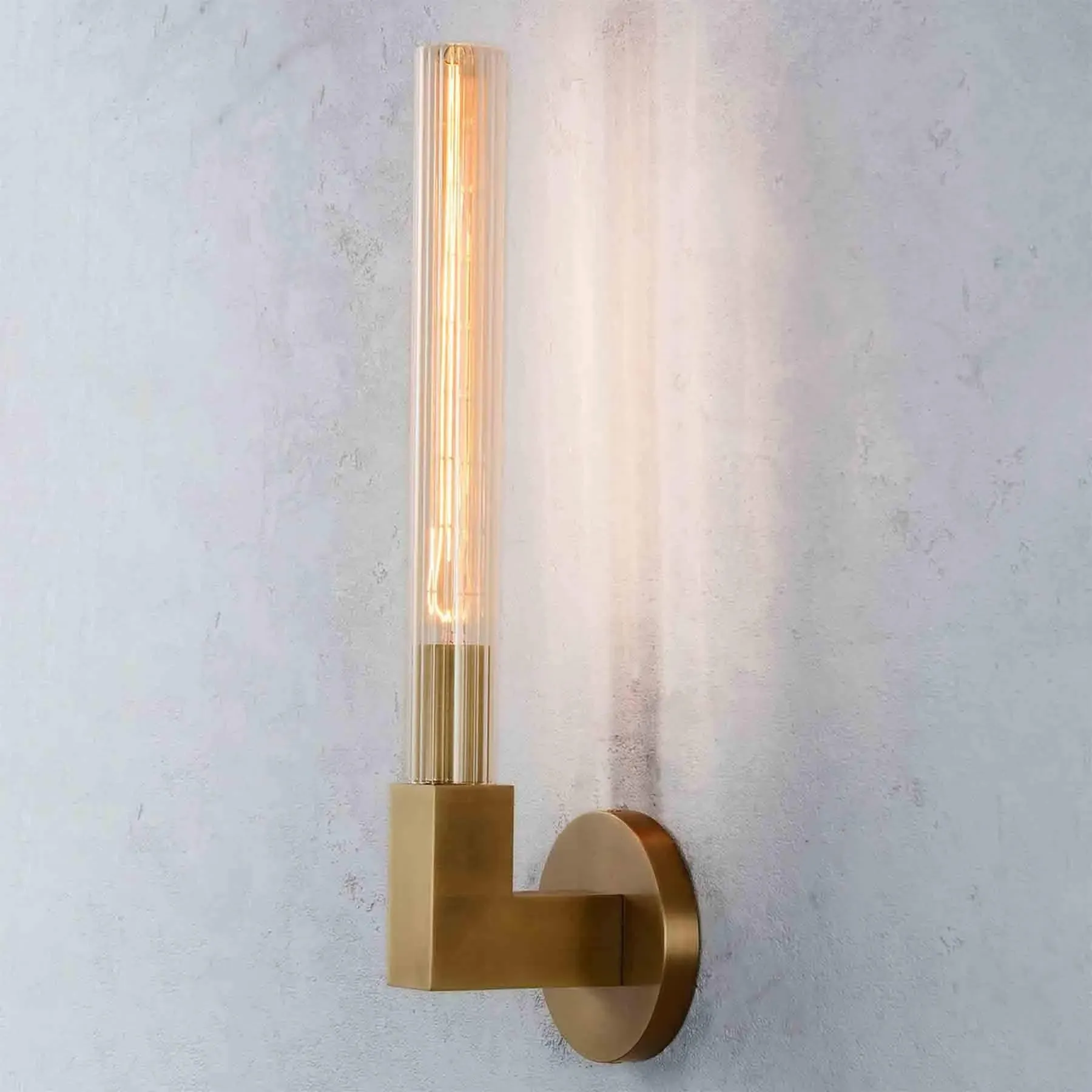Crown Wall Light - Brass, Solid Metal image