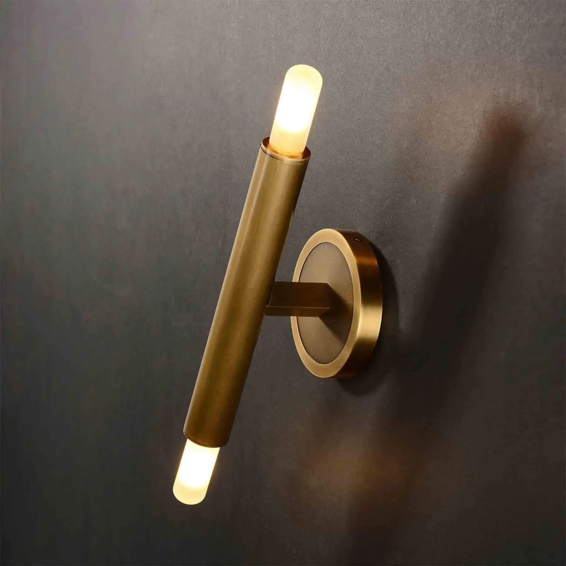 Double-Ended Wall Light - Brass, Solid Brass