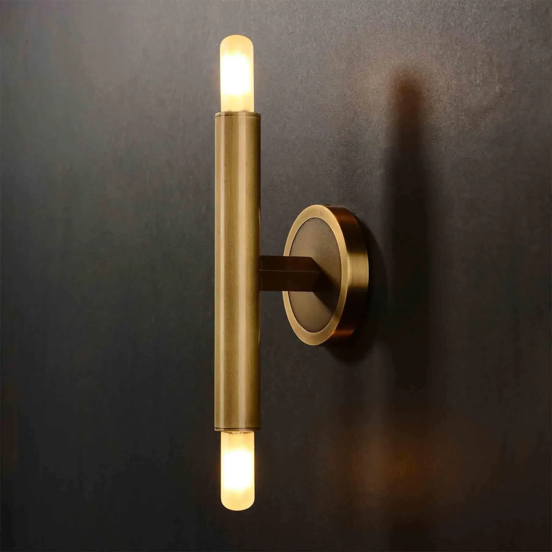 Double-Ended Wall Light - Brass, Solid Brass