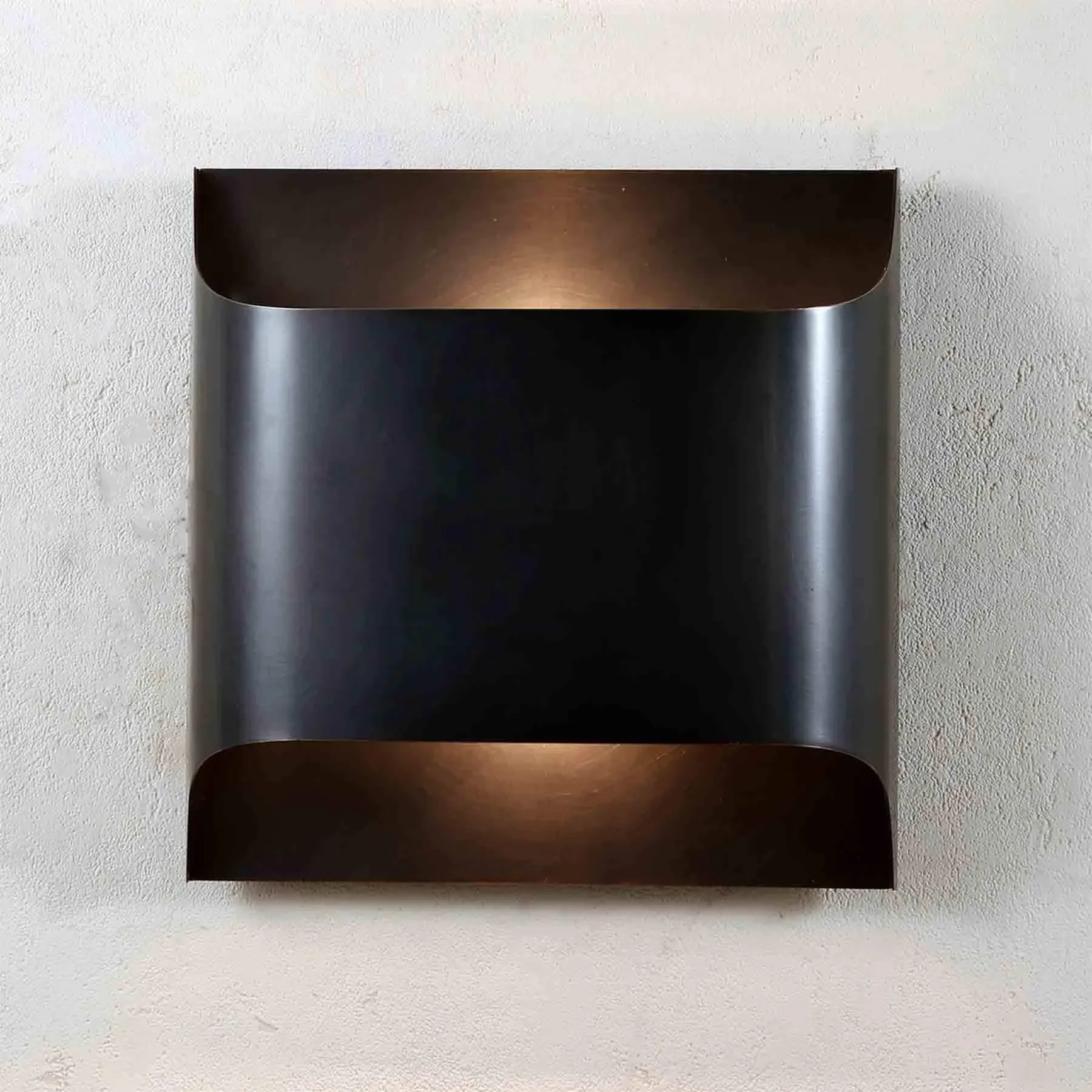 Double Wall Light with Clean Lines - Bronze