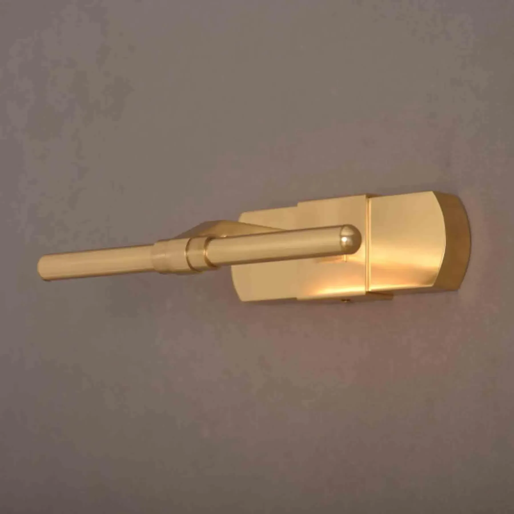 Large Picture Light with Dimmer - Nickel, Brass