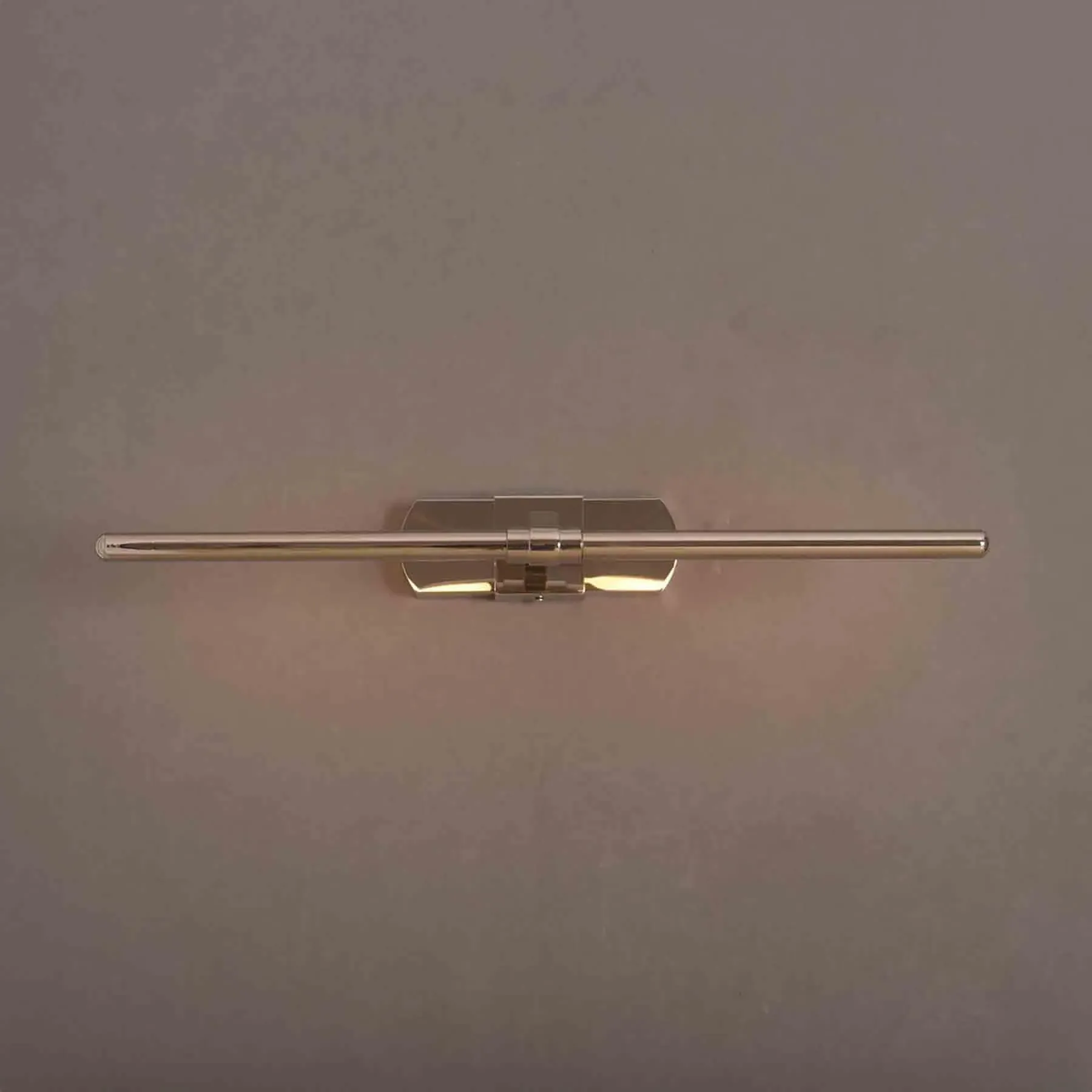 Large Picture Light with Dimmer - Nickel, Brass image