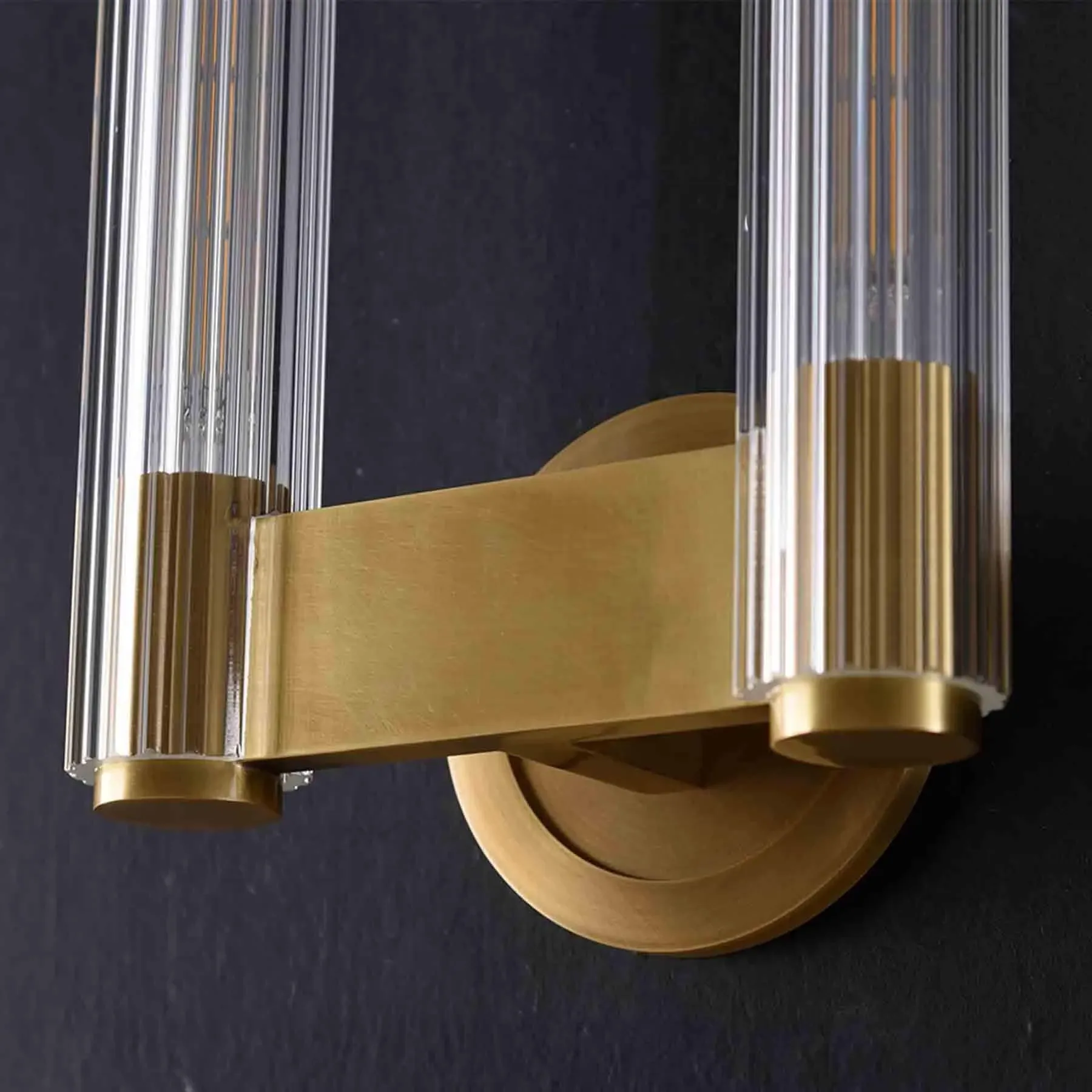 Parker Double Wall Light - Brass