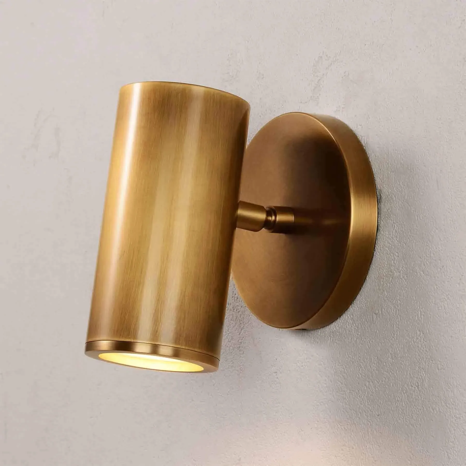 Rotatable Wall Light with Glass Lens - Bronze