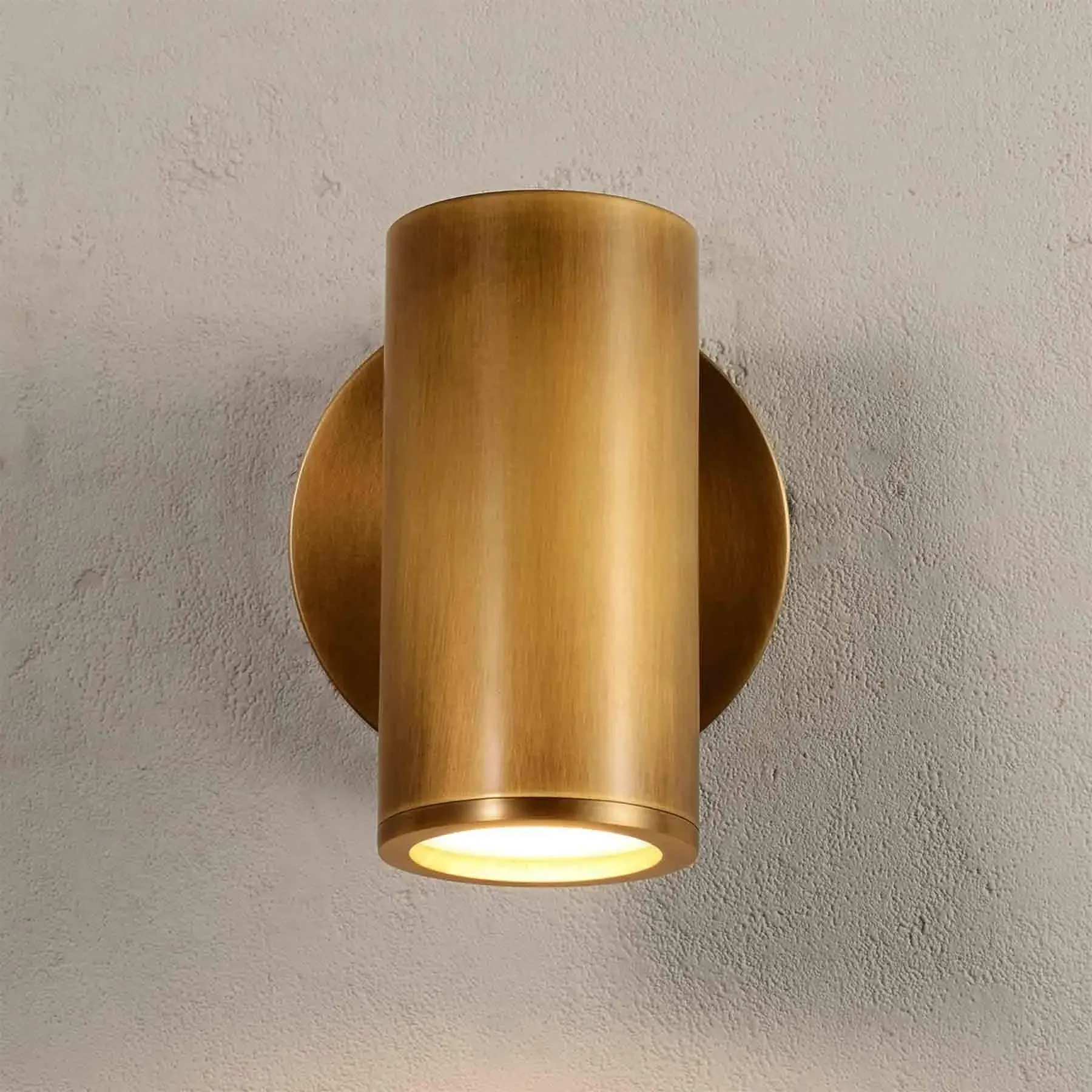 Rotatable Wall Light with Glass Lens - Bronze