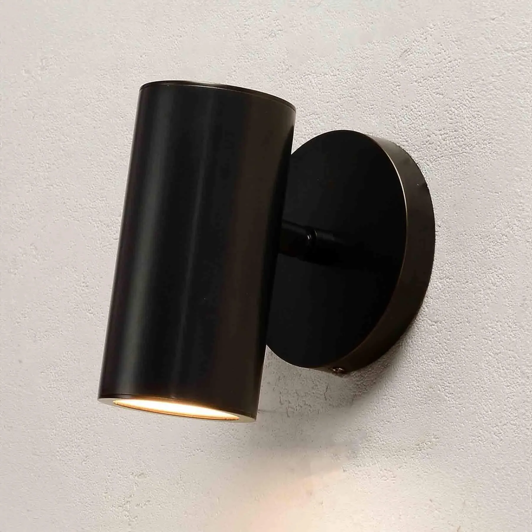Rotatable Wall Light with Glass Lens - Bronze image
