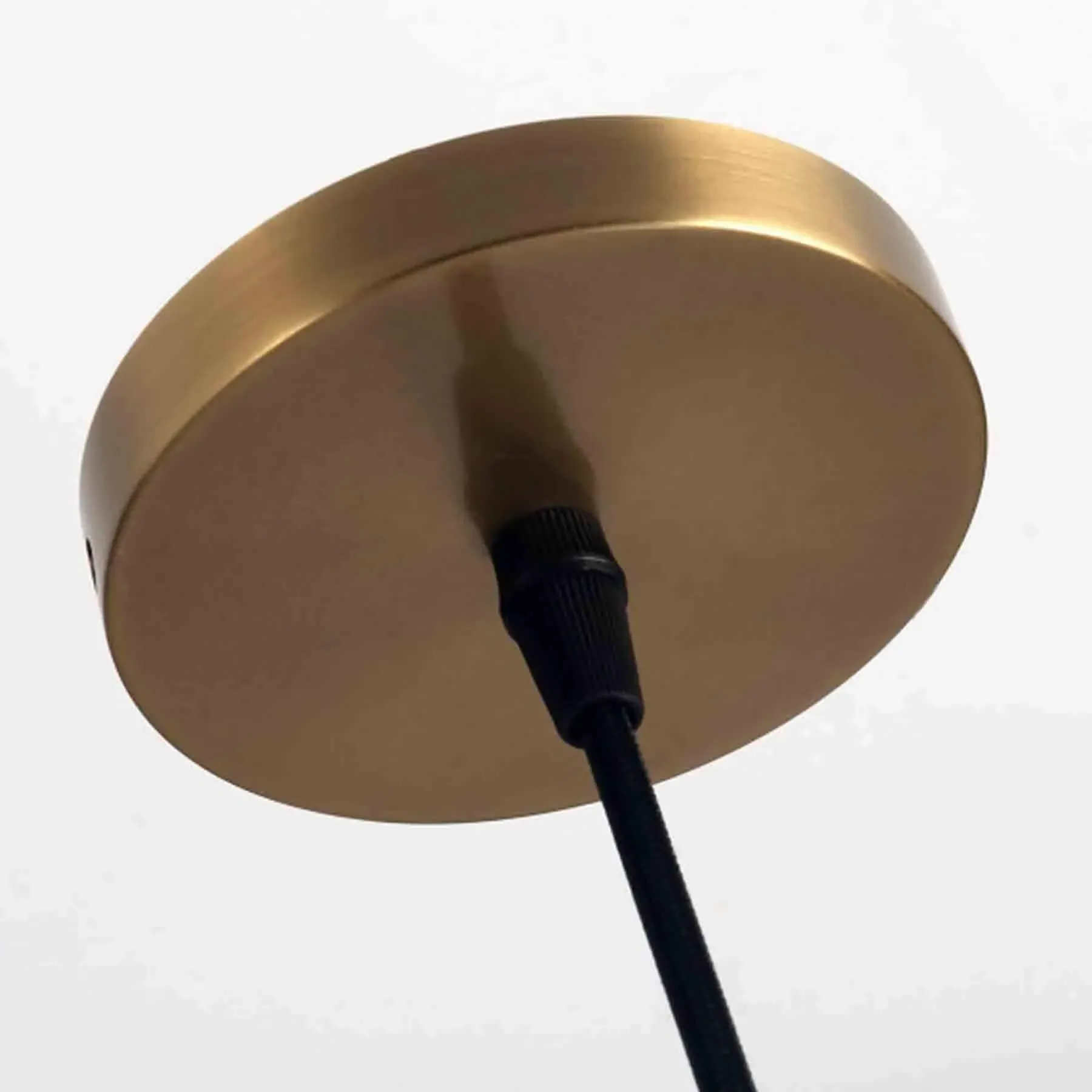 Single Pendant Light - Brass, Polygonal Glass