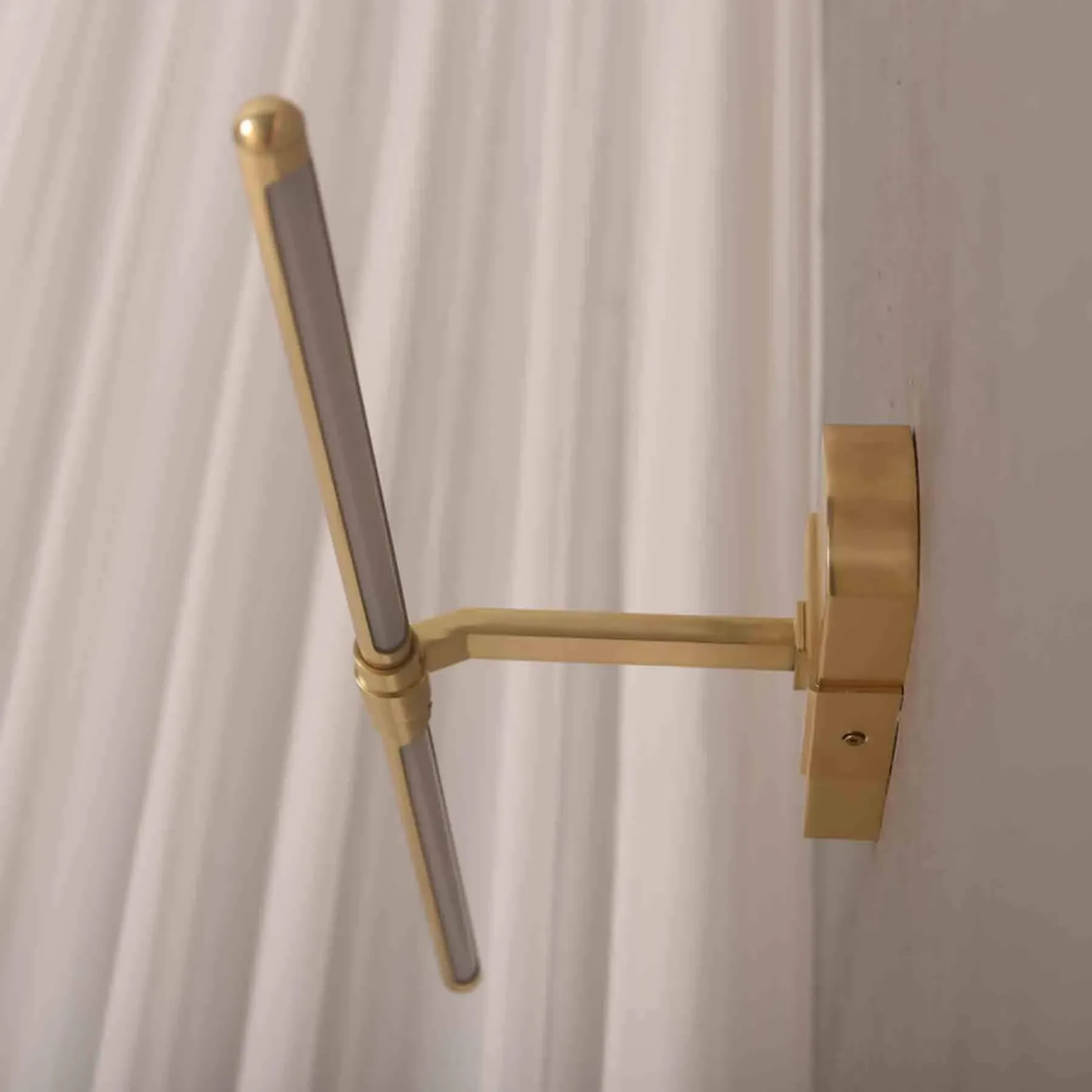 Small Picture Light with Dimmer - Brass