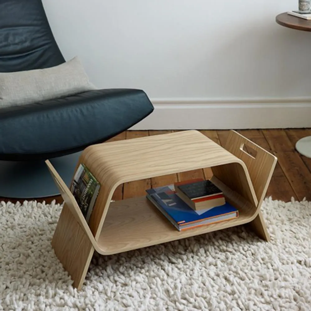 2-Piece Side Table Set with Storage - Oak