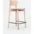 Counter Stool with Upholstery - Grey, Oak