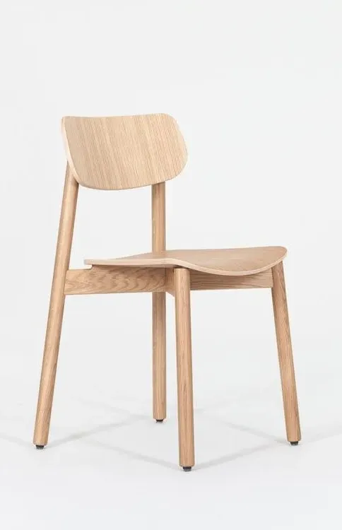 Dining Chair Upholstered - Grey, Oak