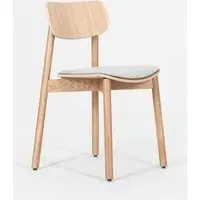 Dining Chair Upholstered - Grey, Oak