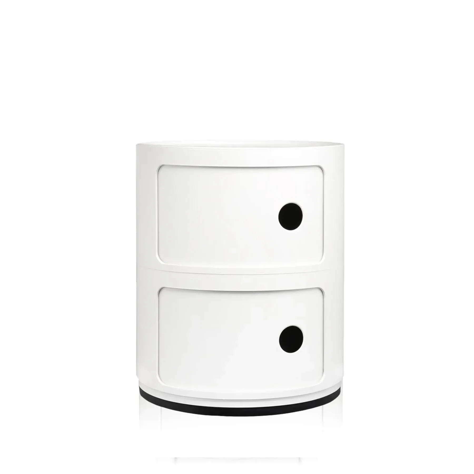 2-Tier Round Storage Cabinet - Green, Plastic