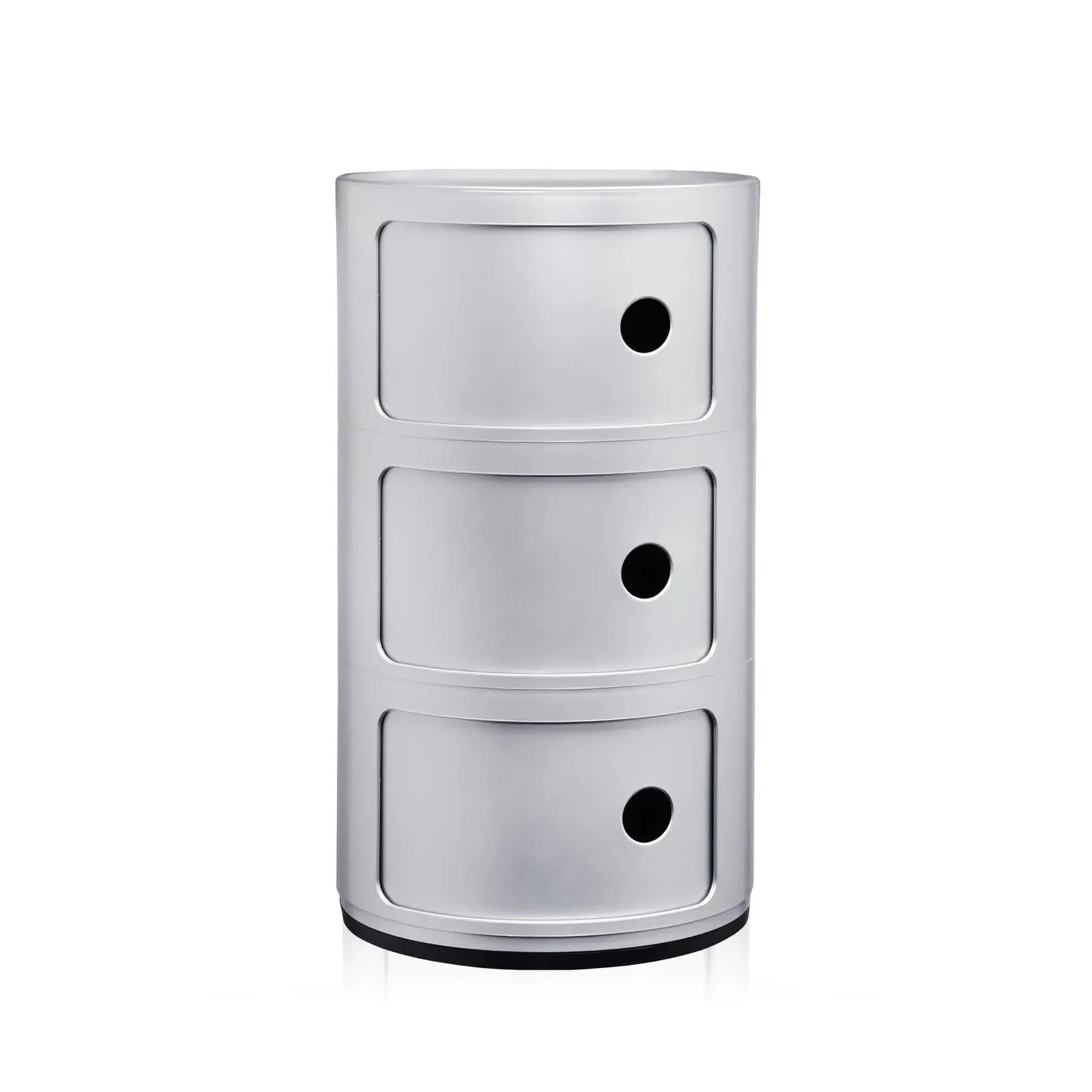 2-Tier Storage Cabinet - Silver, Recycled Plastic