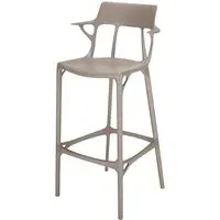 A.I. Bar Stool 75cm - Grey, Recycled Thermoplastic