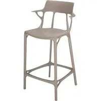 A.I. Breakfast Bar Stool 65cm - Grey, Recycled Thermoplastic