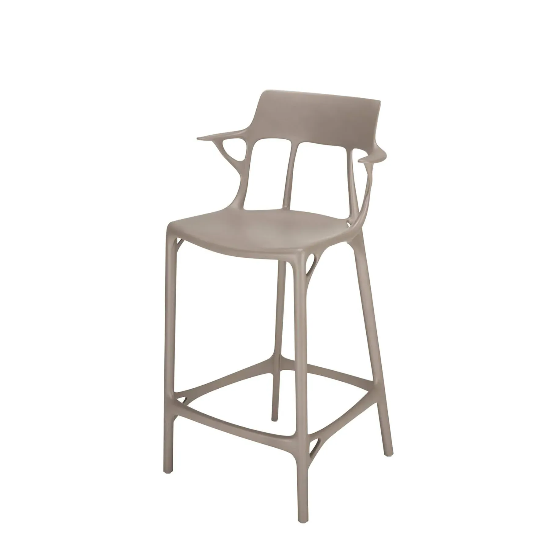 A.I. Breakfast Bar Stool 65cm - Grey, Recycled Thermoplastic