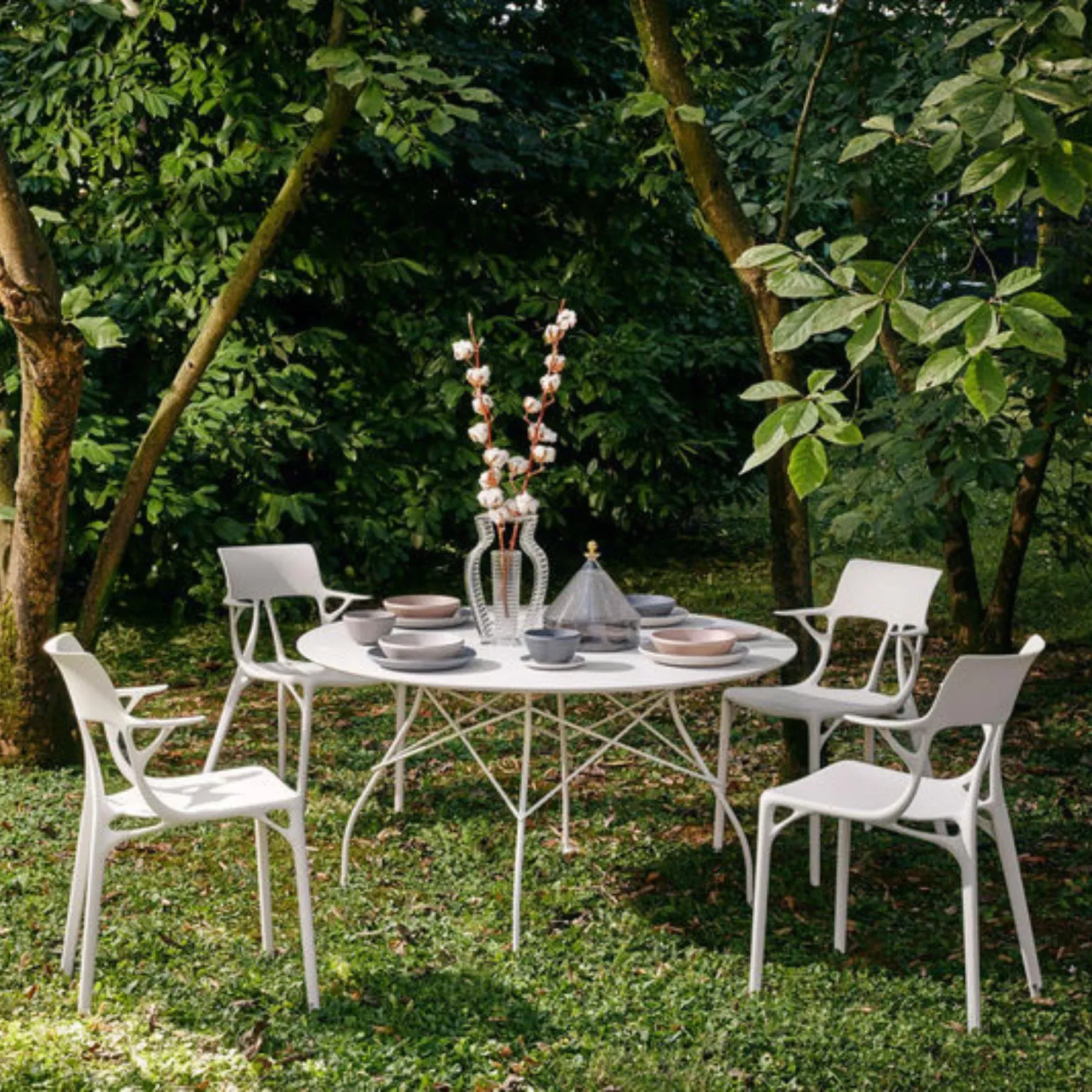 A.I. Dining Chair - Green, Thermoplastic