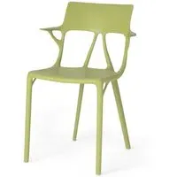 A.I. Dining Chair - Green, Thermoplastic