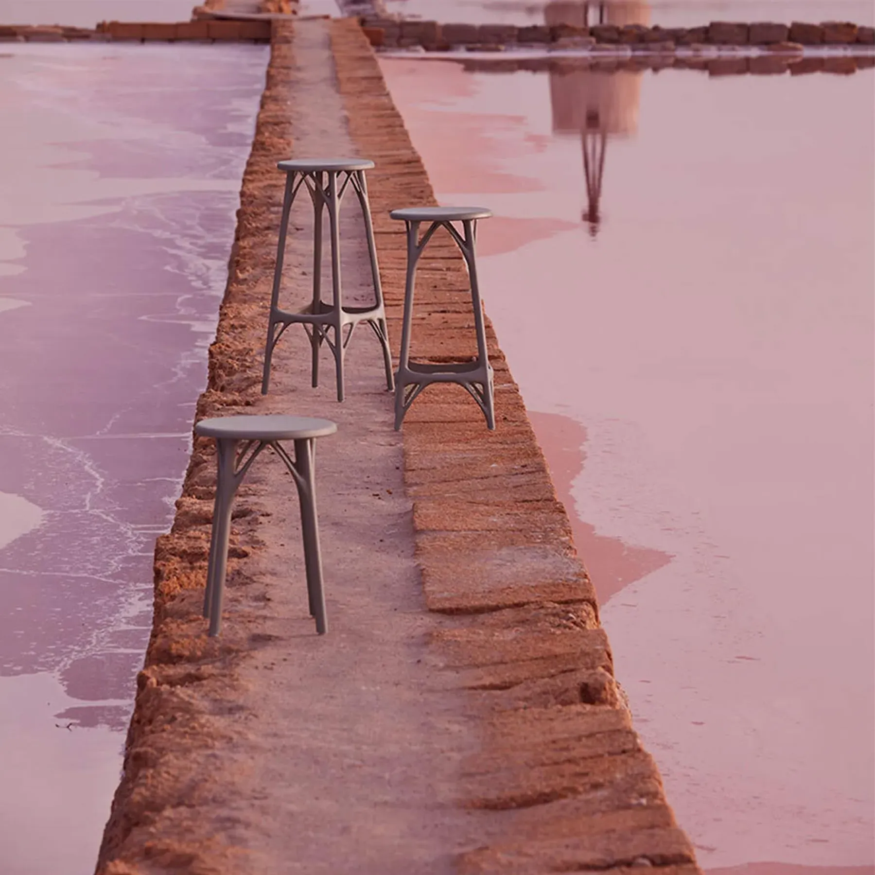 Bar Stool AI Design - Black, Recycled