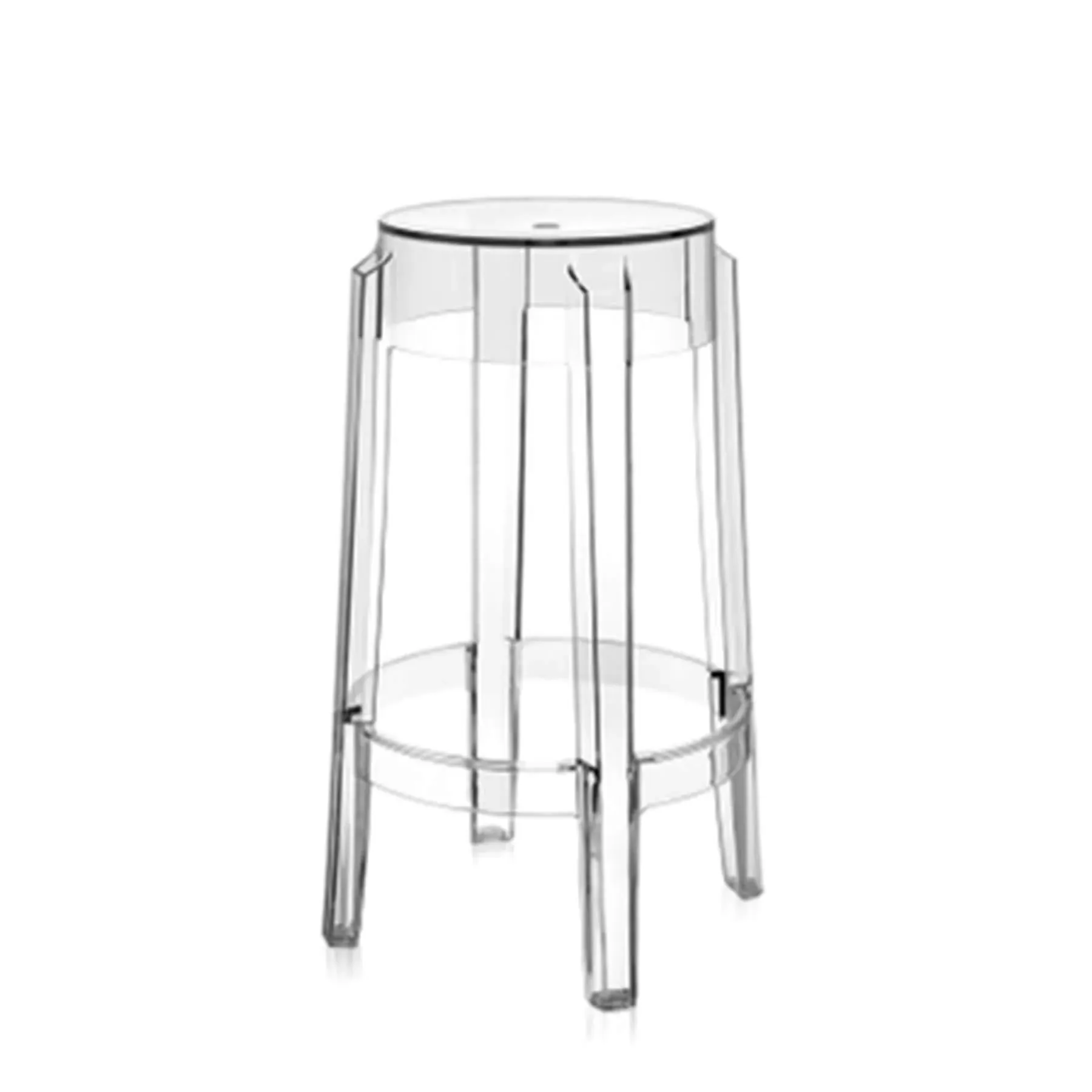 Breakfast Bar Ghost Stool - Crystal, Polycarbonate