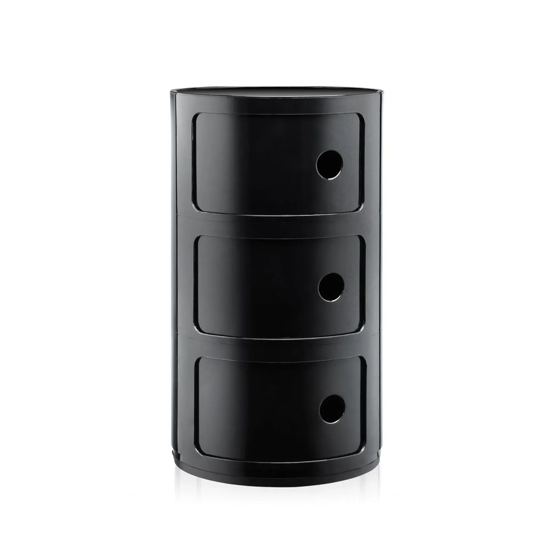 Componibili Classic 3-Tier Storage Cabinet - Black