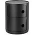 Componibili Recycled 2-Tier Storage Cabinet - Black