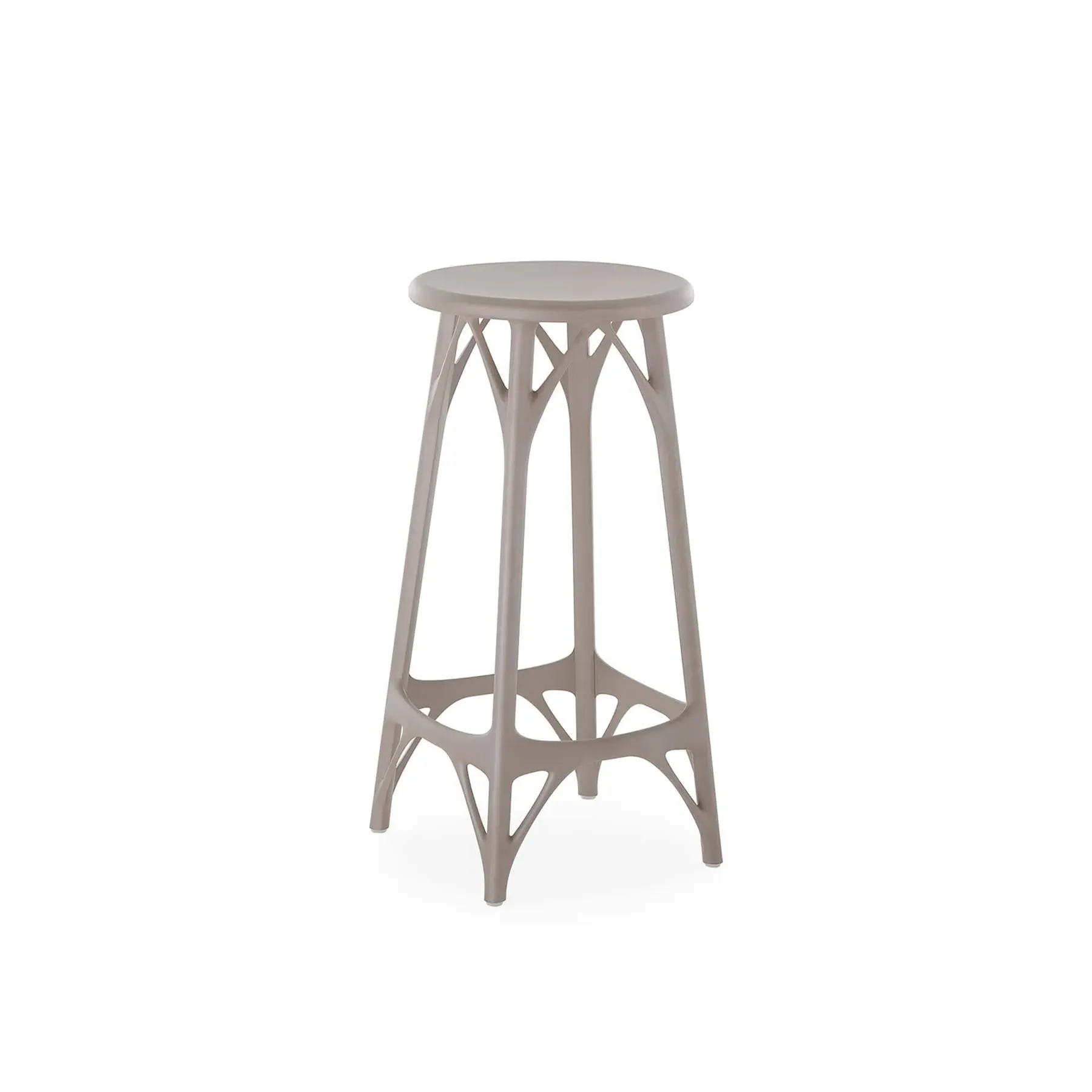 Counter Stool with AI Design - Grey, Recycled Material