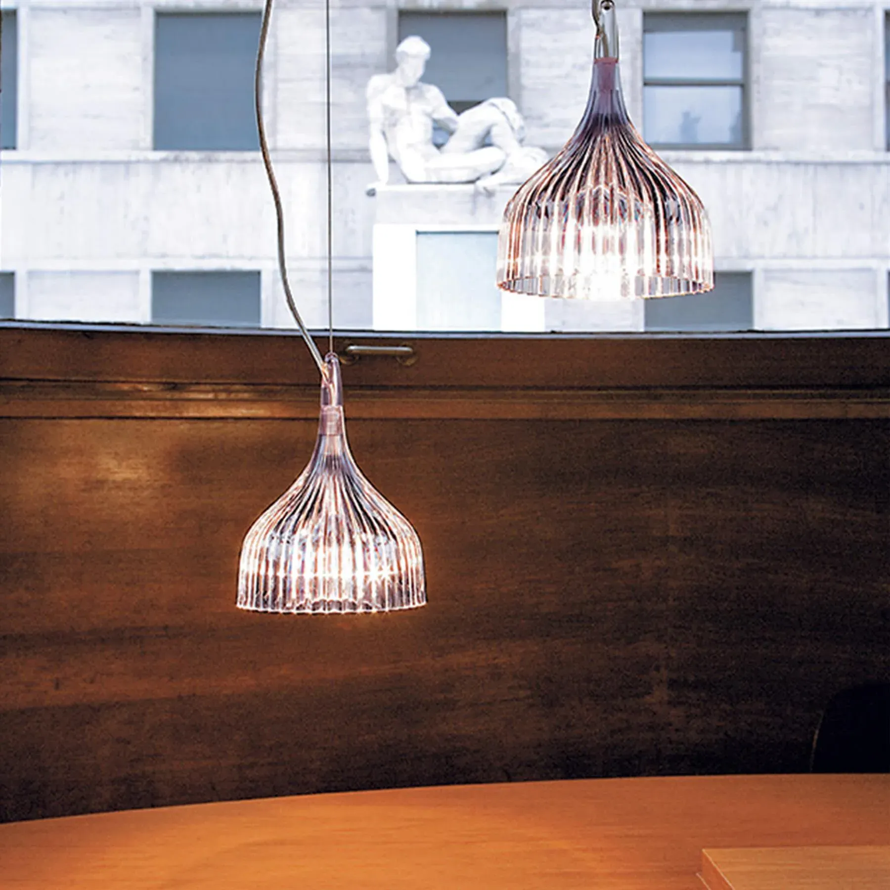 E'' Hanging Pendant Light - Green, Polycarbonate