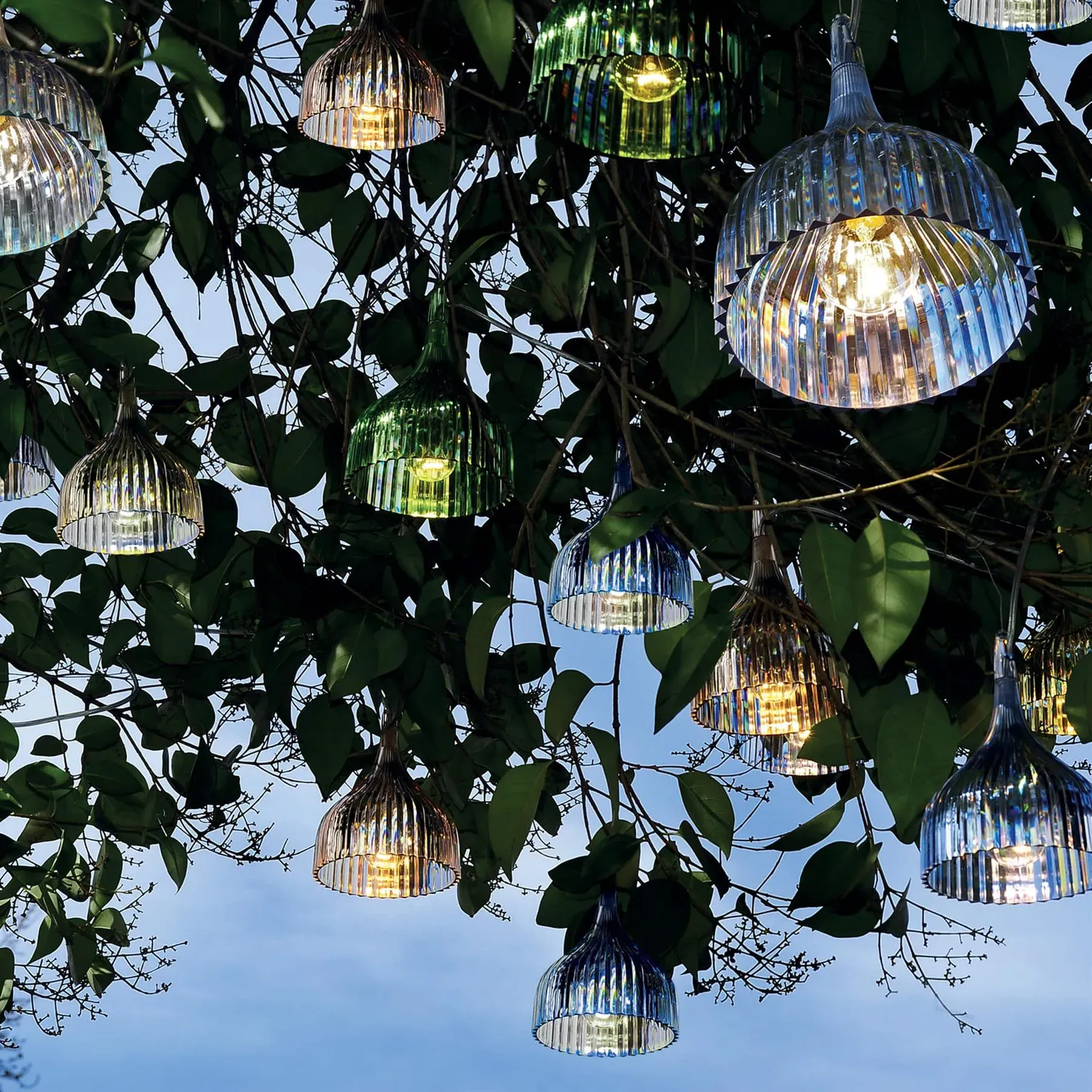 E'' Hanging Pendant Light - White, Polycarbonate