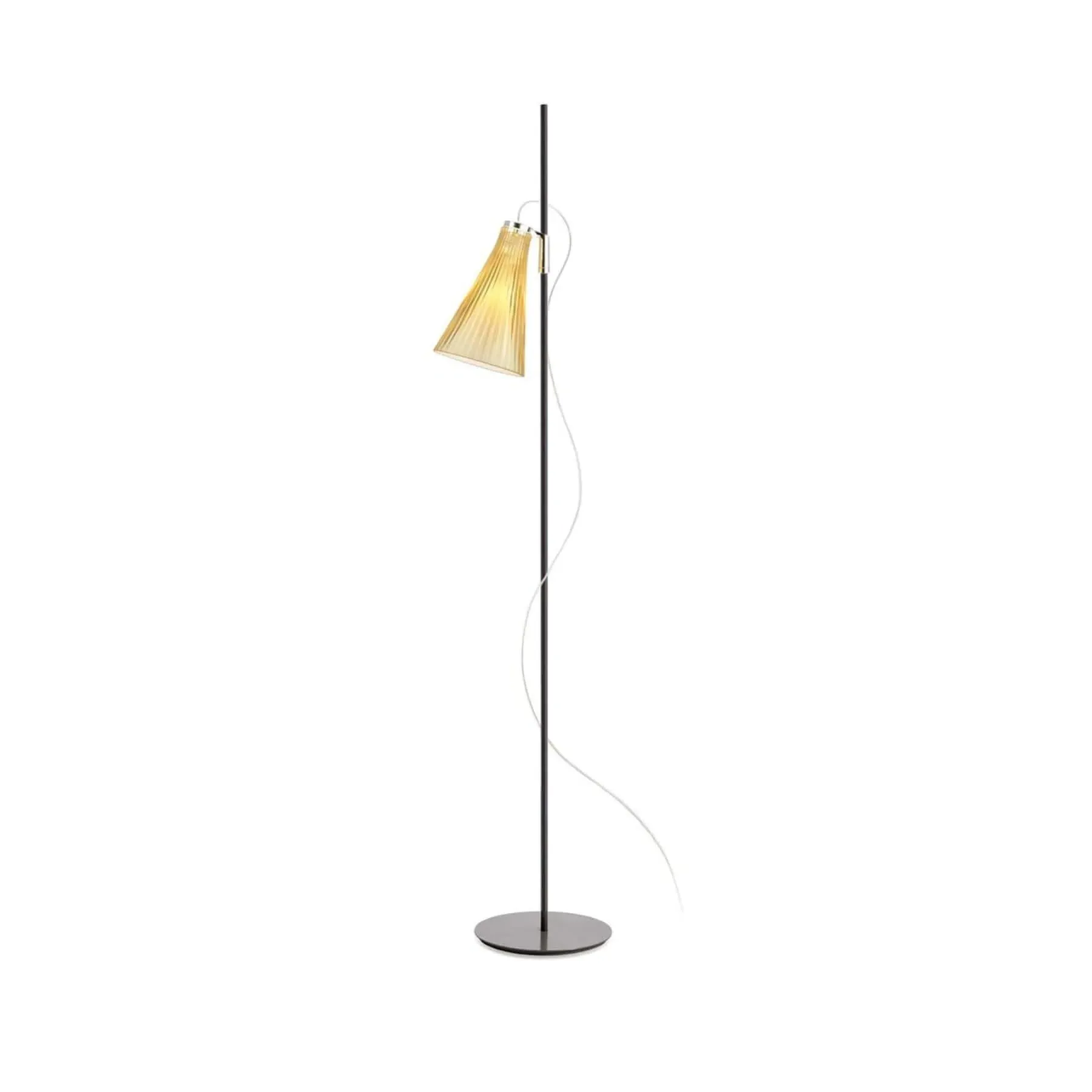 Floor Lamp with Bi-Injected Shade - Green, Plastic