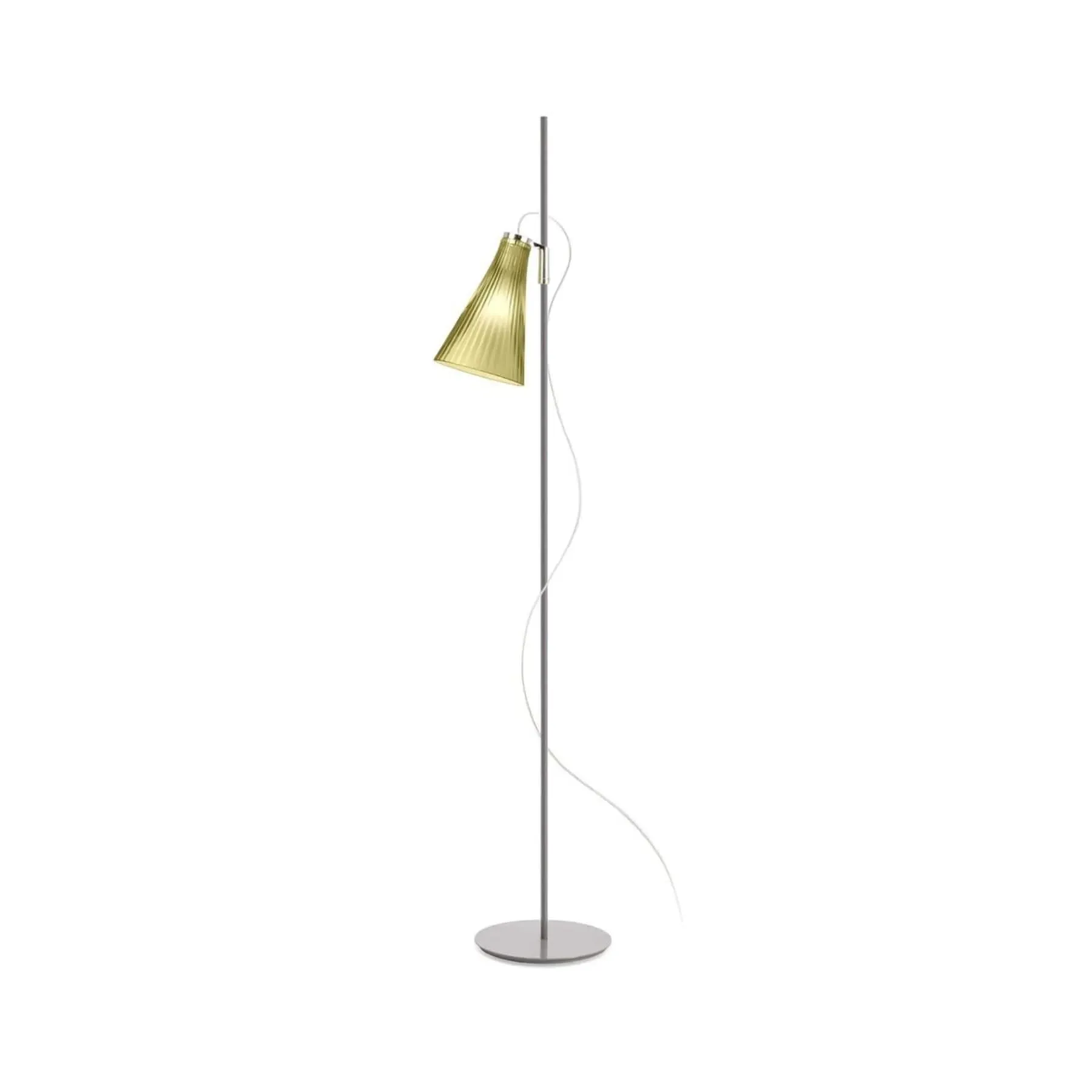 Floor Lamp with Bi-Injected Shade - Green, Plastic image