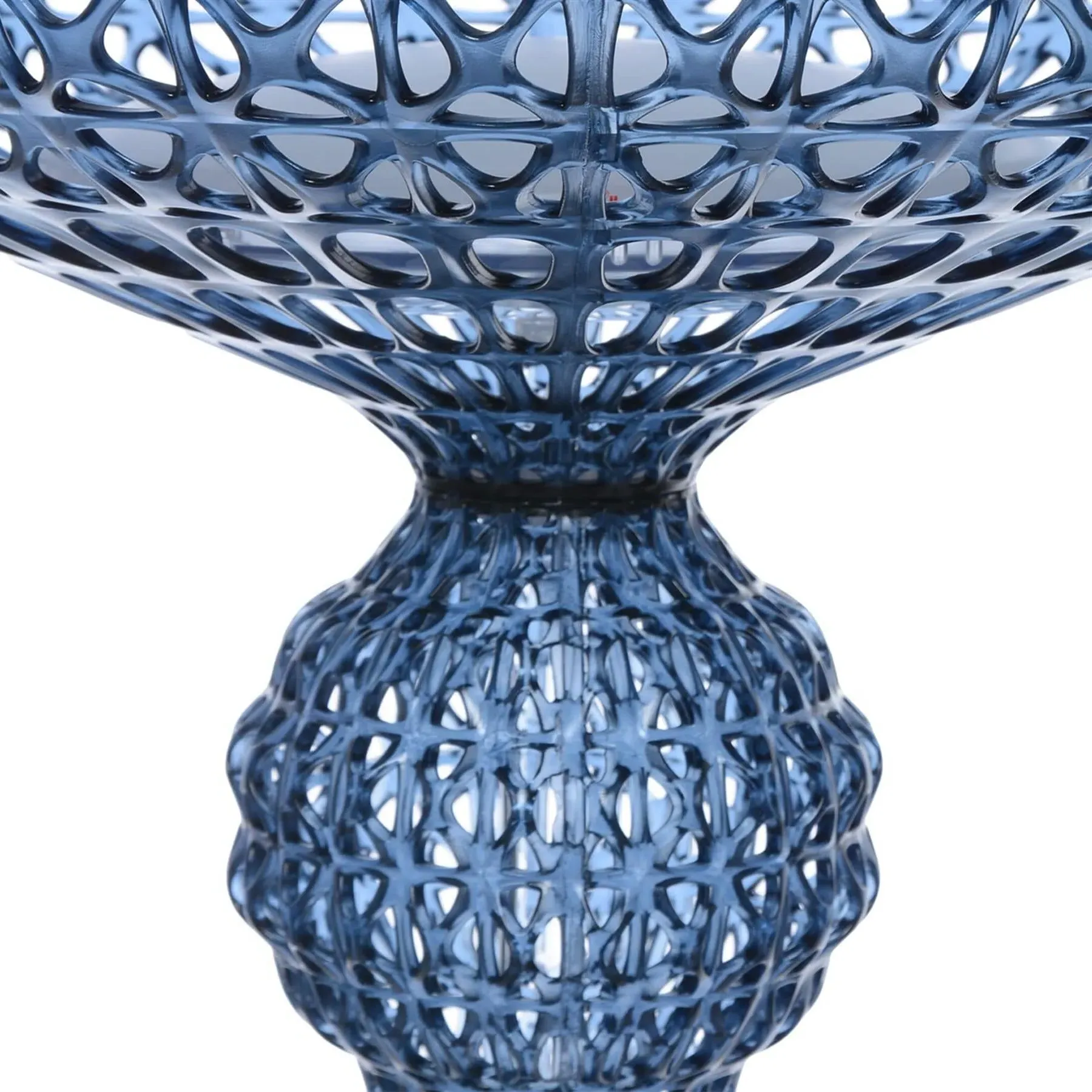 Floor Lamp with Perforated Design - Blue