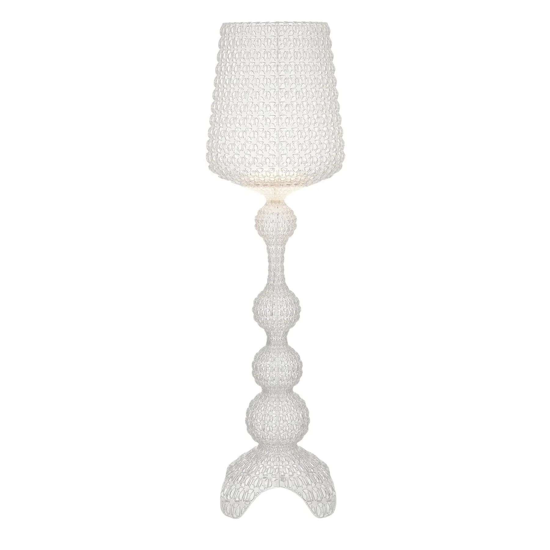 Floor Lamp with Perforated Design - Clear image