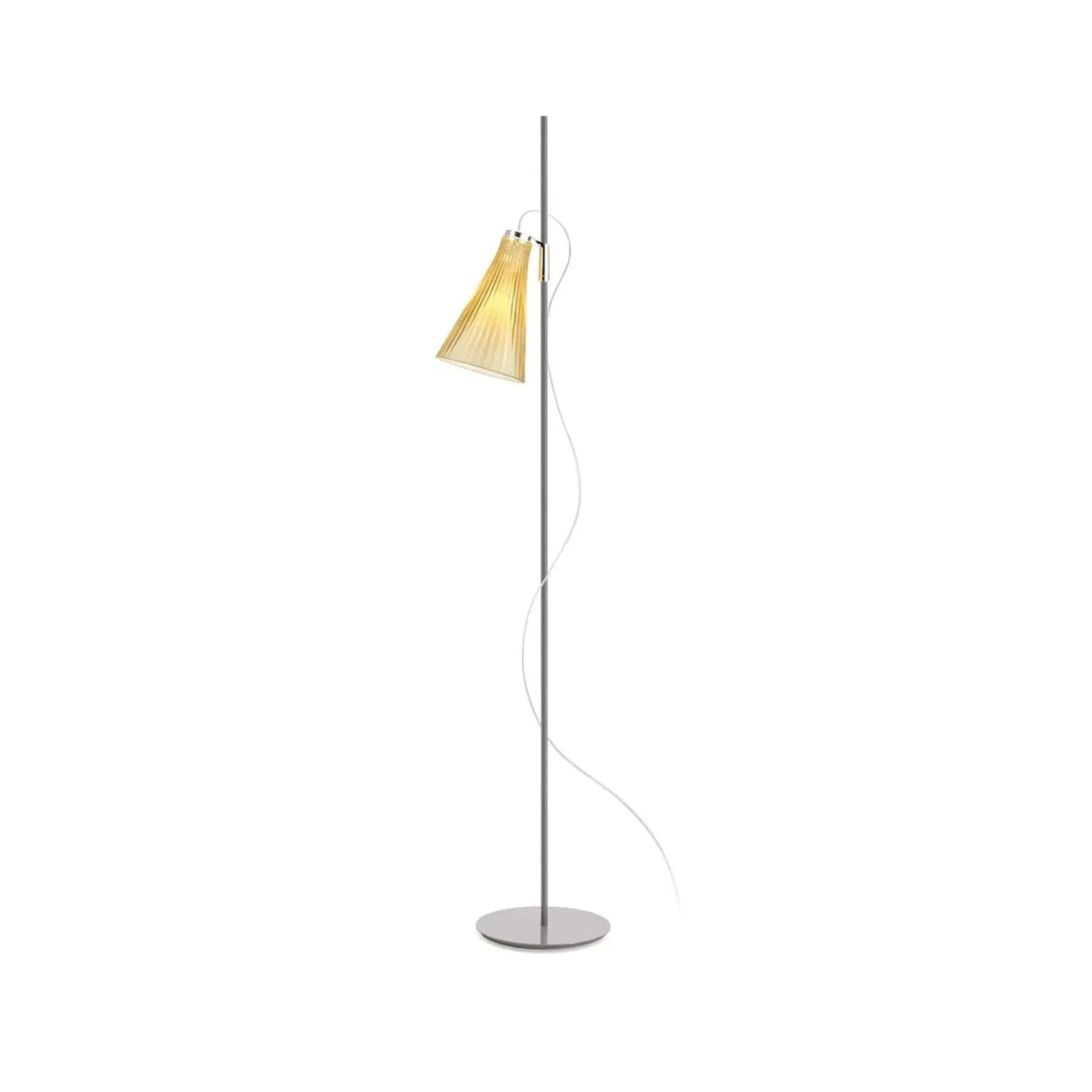 Floor Light with Bi-Injected Shade - Straw, Plastic image