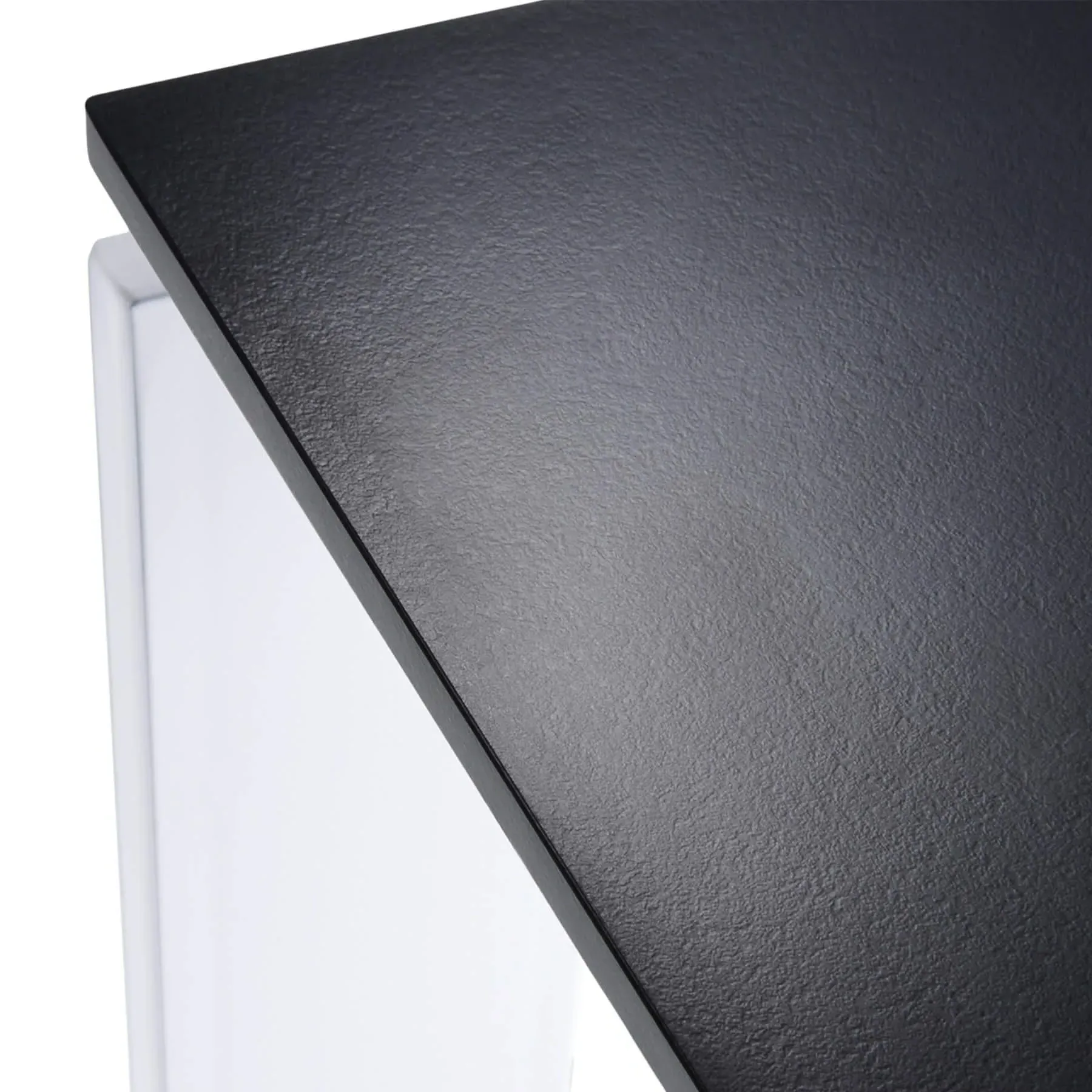 Four Rectangular Office Table - Black, Laminate