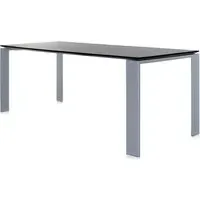 Four Rectangular Office Table - White, Laminate