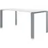 Four Rectangular Table - White, Aluminium
