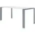 Four Rectangular Table - White, Aluminium