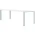 Four Rectangular Table - White, Aluminium
