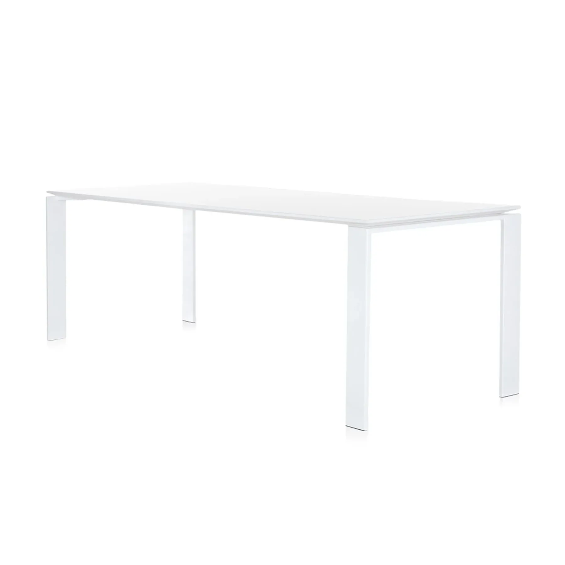 Four Rectangular Table - White