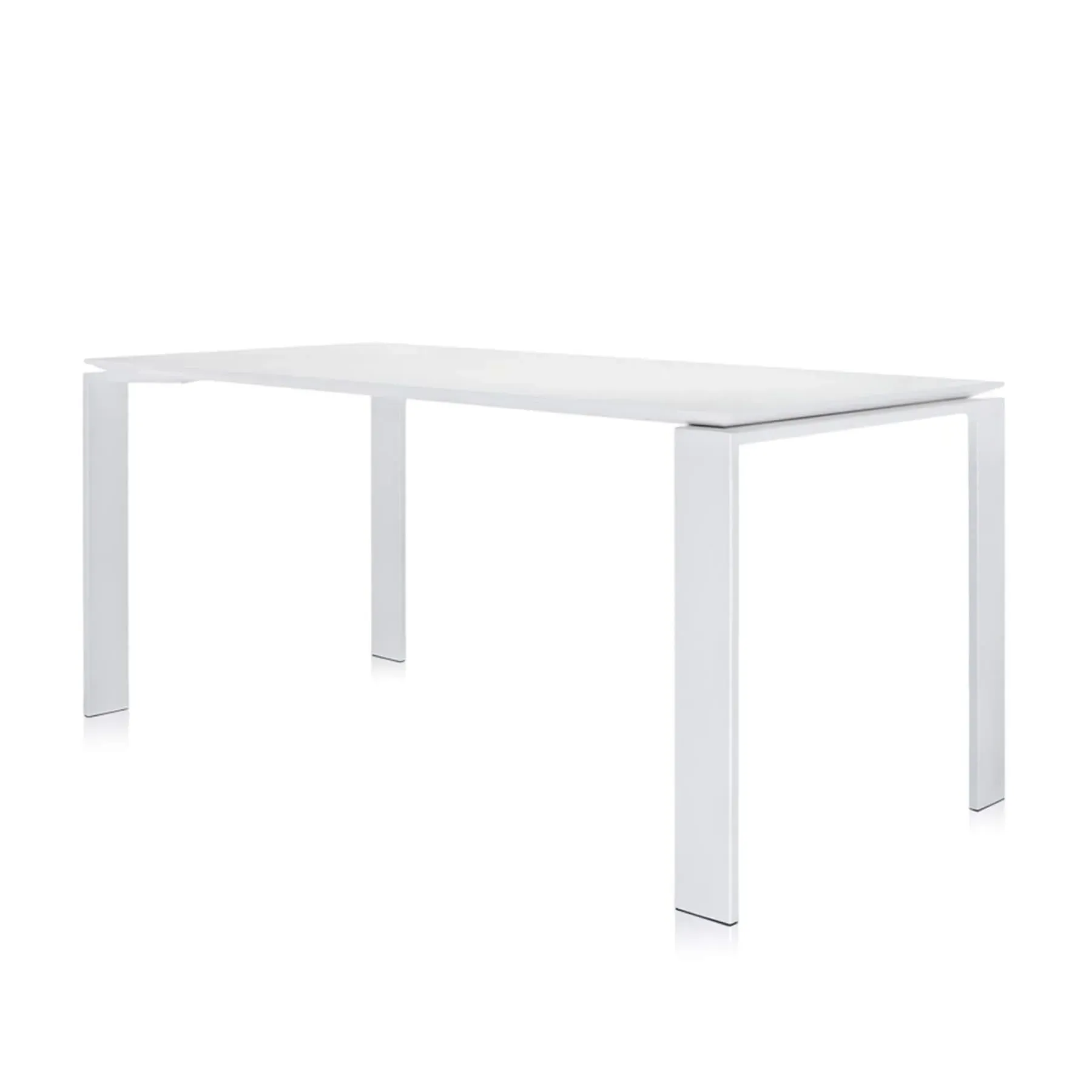 Four Rectangular Table - White image
