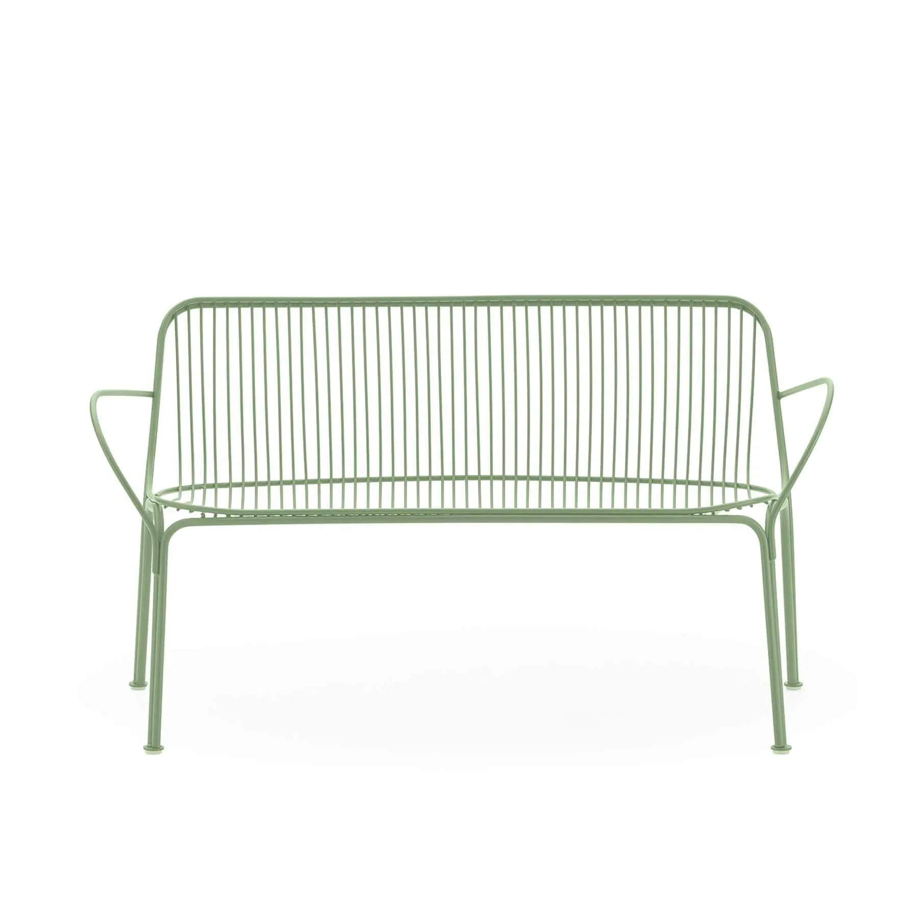 Garden Sofa with Wire Frame - Black, Metal